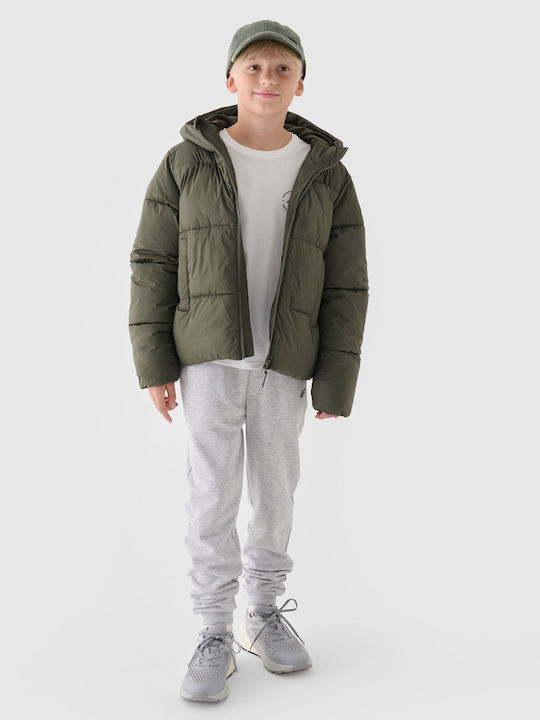 Kids' Casual Jacket with Hood Green