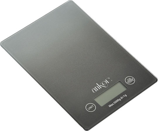 Ankor Ψηφιακή Ζυγαριά Κουζίνας έως 5kg Γκρι