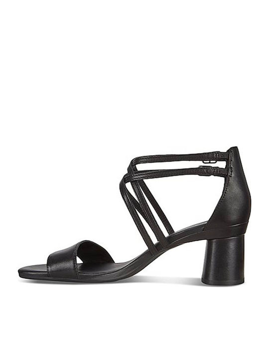 Din piele Sandale Negre
