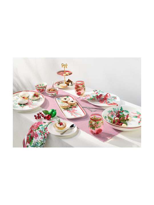 Maxwell & Williams Set Weihnachtliche Schüsseln Porzellan Rot 2Stück