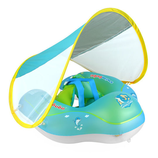 Swimbobo Swimming Aid Swimtrainer with Sunshade Green
