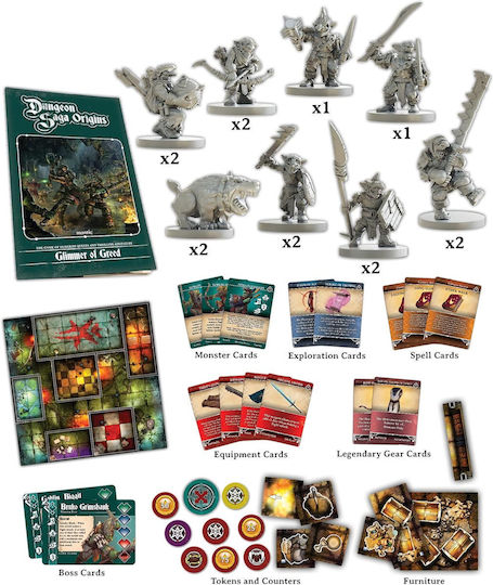 Επέκταση Παιχνιδιού Dungeon Saga Origins: Glimmer of Greed για 1-5 Παίκτες 10+ Ετών (EN) Mantic