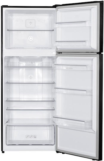 Heinner Double Door Refrigerator 415lt NoFrost H178xW70xD68cm Gray HF-HM415NFDXE++