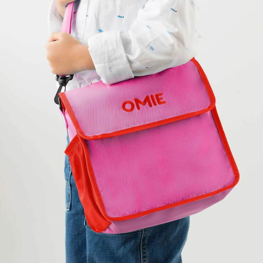 Omie School Insulated Hand Lunch Bag Pink