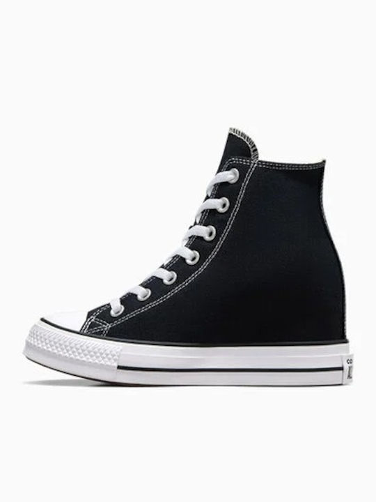 Converse Wedge Platform Sneakers Black