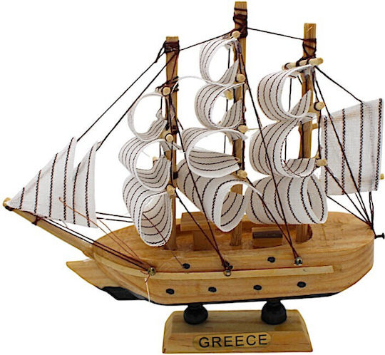 Corabie Decorativă din Lemn 14x14cm 7dis139 Corabie Decorativă din Lemn 14x14cm 7dis139