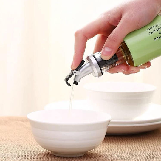 Glass Oil Vinegar Dispenser 300 Ml Green