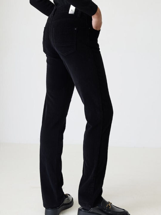 Women's Fabric Trousers Black