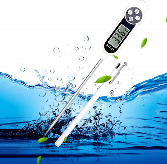 Digital Food Thermometer Probe Lcd Display 4 Buttons Automatic Shut-off Measurement Range 50° C To +300° C