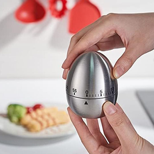 Modern Stainless Steel Kitchen Timer 7.5 Cm