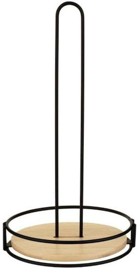 Suport Metal Bamboo pentru Prosoape de Hârtie și Servetele Roll de Bucătărie 33 Cm