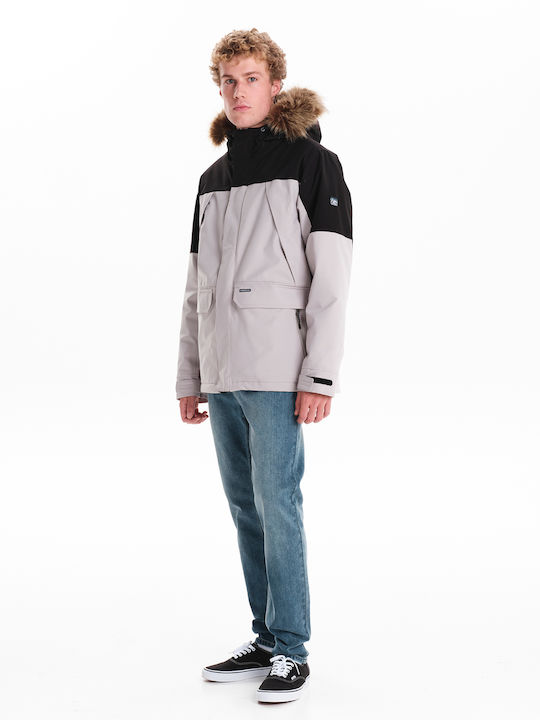 Winter Jacket Waterproof and Windproof Ecru