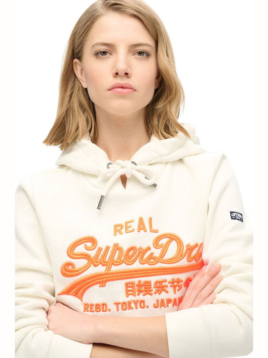 Superdry Γυναικείο Φούτερ Winter White