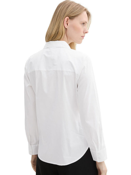 Mânecă lungă Femei Cămașă White