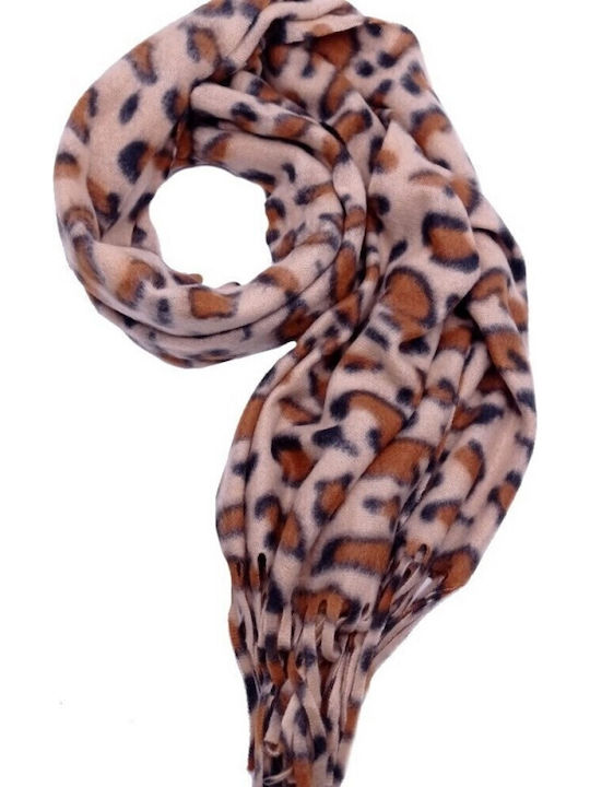 Γυναικείο Fleece Κασκόλ Καφέ