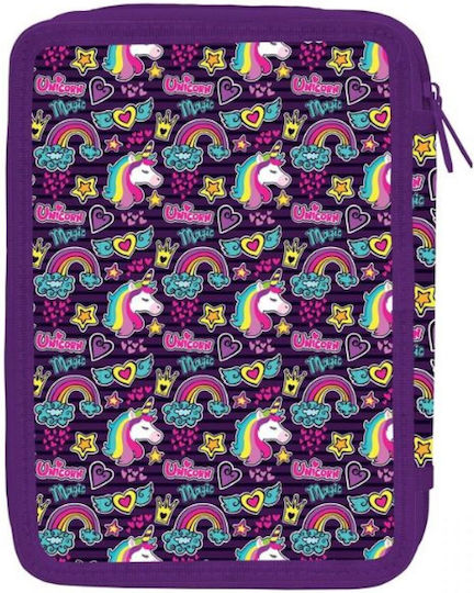 Must Pencil Case Full with 2 Compartments Purple