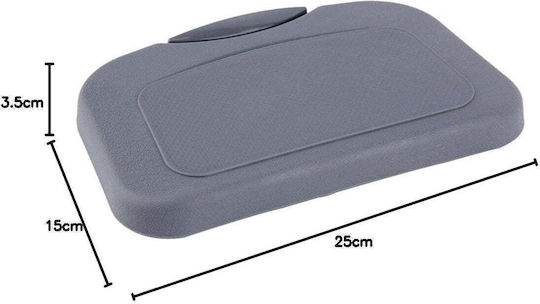 Suport pliabil pentru pahare auto din plastic 25x15x3,5cm gri