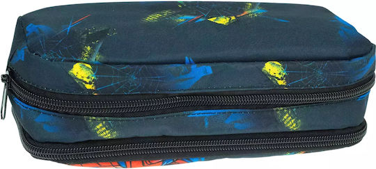 Gim Spiderman Federmäppchen Zylinderförmig Blau