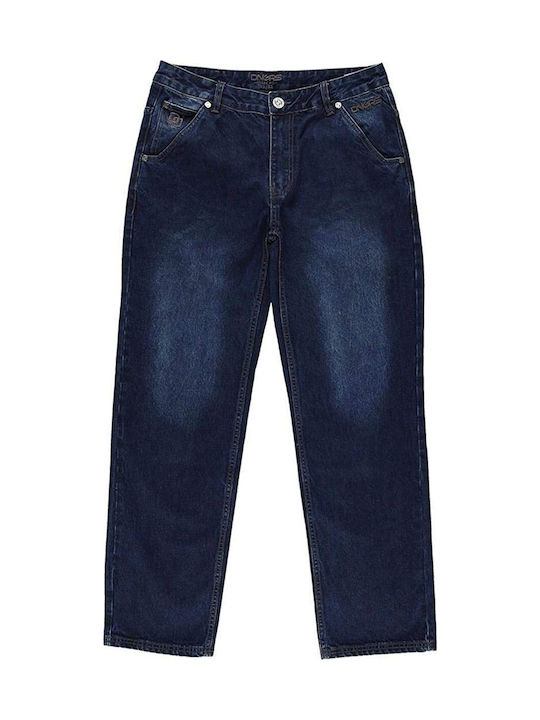 Ανδρικό Παντελόνι Τζιν με Loose Εφαρμογή Dark Blue