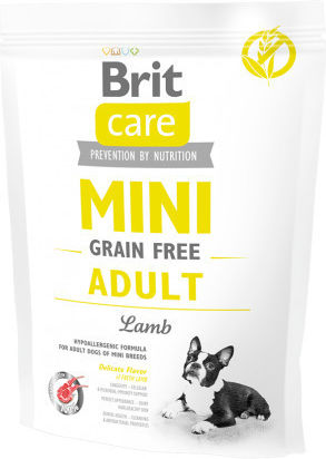Brit Care Mini Grain Free 7kg Dry Food Grain-Free & Gluten-Free for Adult Small Breed Dogs with Lamb