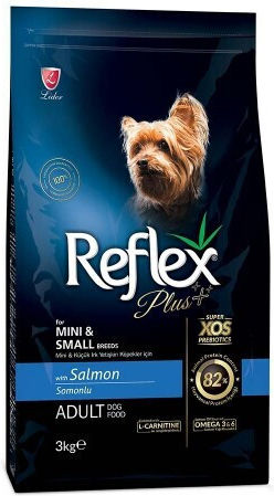 Reflex Plus Adult Mini/Small 3kg Dry Food for Adult Small Breed Dogs with Salmon