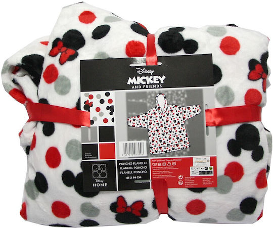 Disney Blanket Fleece Mickey WHITE 94x85cm