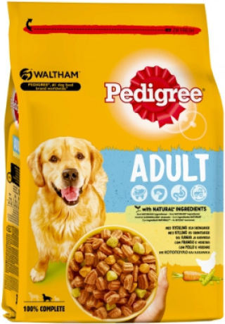 Pedigree Vital Protection 3kg Dry Food for Adult Dogs with Chicken and Vegetables