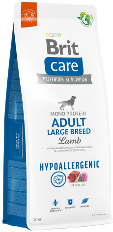 Brit Care Adult Large Breed Hypoallergenic 1kg Dry Food Gluten-Free for Adult Large Breed Dogs with Lamb