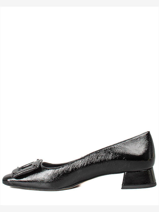 Leder Pumps Schwarz
