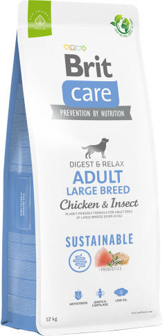 Brit Care Adult Large Breed Sustainable 3kg Dry Food Gluten-Free for Adult Large Breed Dogs with Chicken