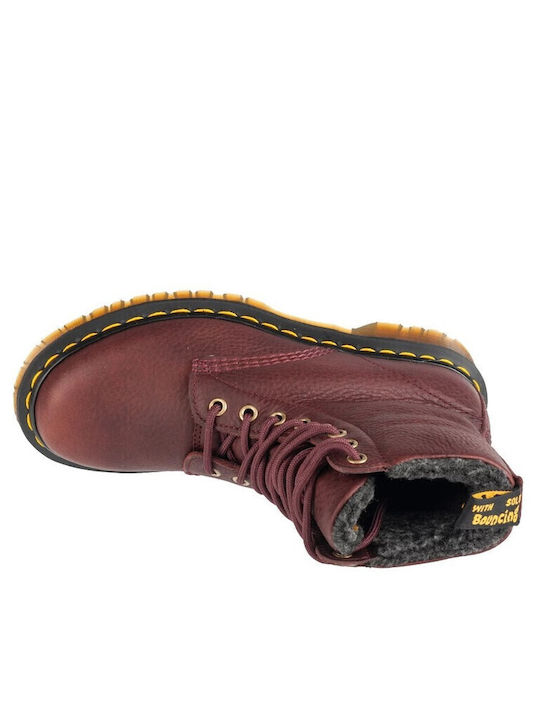 1460 Leder Burgundisch Stiefel