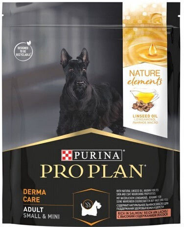 Pro Plan Nature Elements Derma Care Small & Mini 0.7kg Hrană Uscată pentru Câini Adulţi de Rase Mici cu Somon