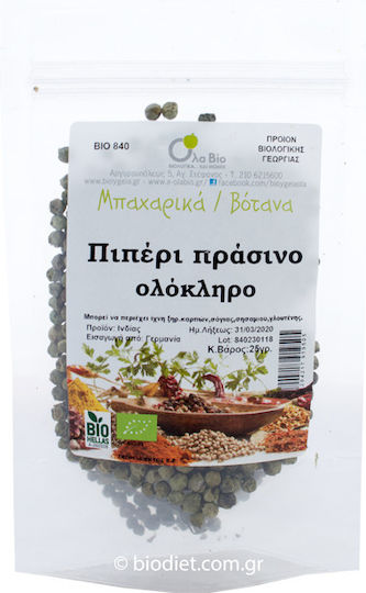 Ola Bio Pepper Organic Green Whole 25gr