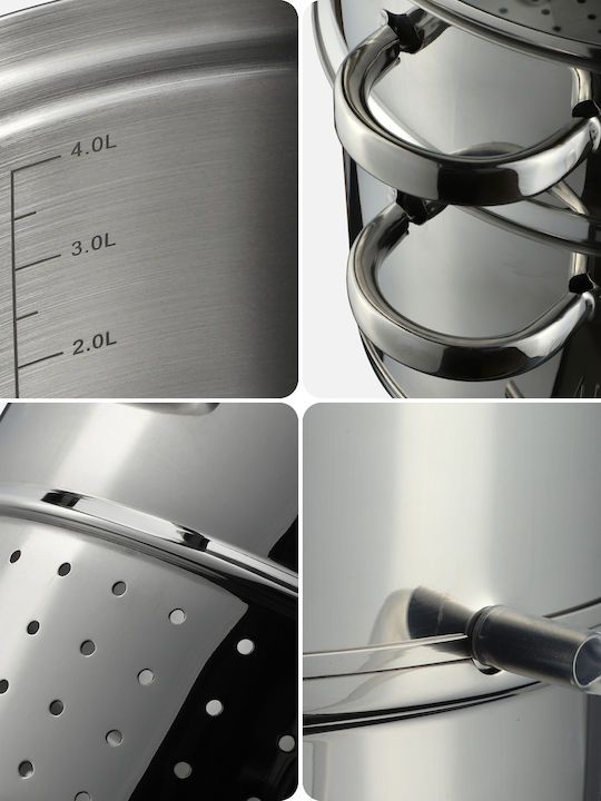 Kadax 8l Steam Cooker Induction Gas Pot 3 In 1