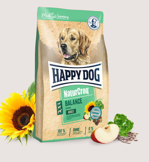 Happy Dog NaturCroq Adult Balance 15kg Dry Food for Adult Dogs with Corn and Poultry