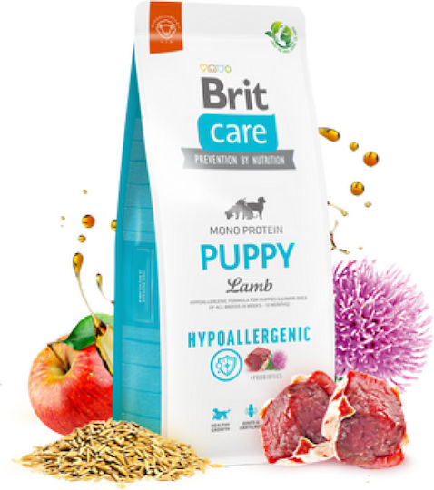 Brit Care Puppy Hypoallergenic 3kg Hrană Uscată pentru Căţei cu Miel