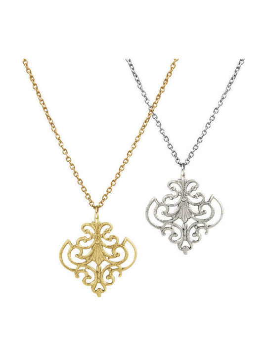 Handgefertigte Halskette Antonia Verzweifeltes Design Bronze
