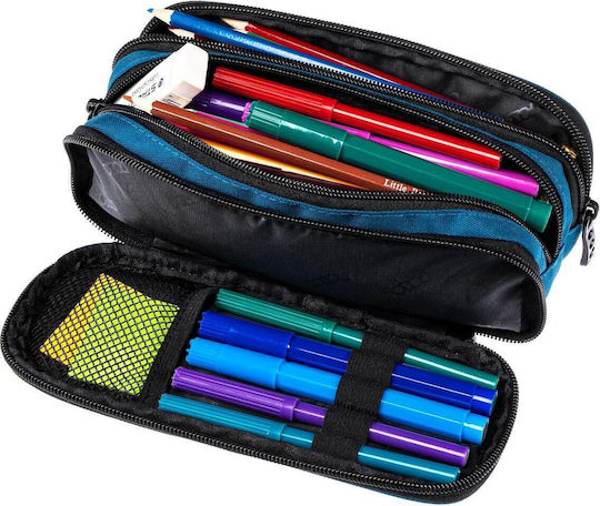 Triple Box Pencil Case Grey 937005 2202 Polo 2024 5201927129132