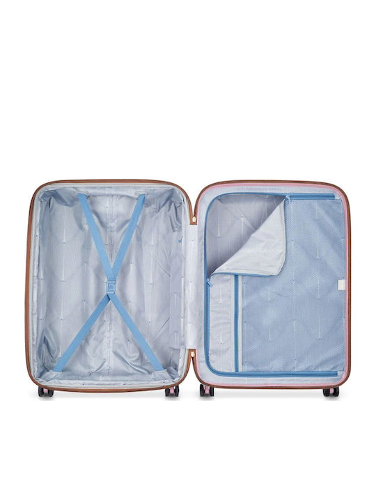 Delsey Freestyle Valiză Mare De Călătorie Tough Peony Cu 4 Roți Înălțime 70 Cm
