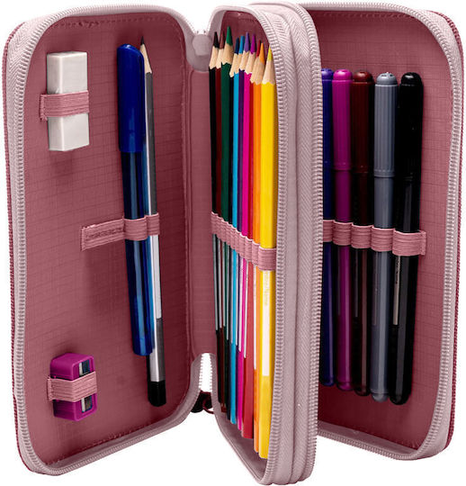 Kids Licensing Federmäppchen mit 3 Fächern Rosa