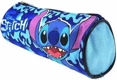 Disney Stitch Κασετίνα Βαρελάκι Γαλάζια