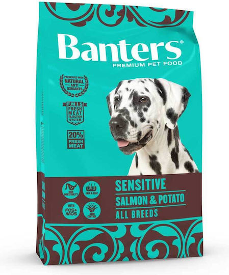 Banters Sensitive 15kg Dry Food for Adult Dogs with Potatoes and Salmon