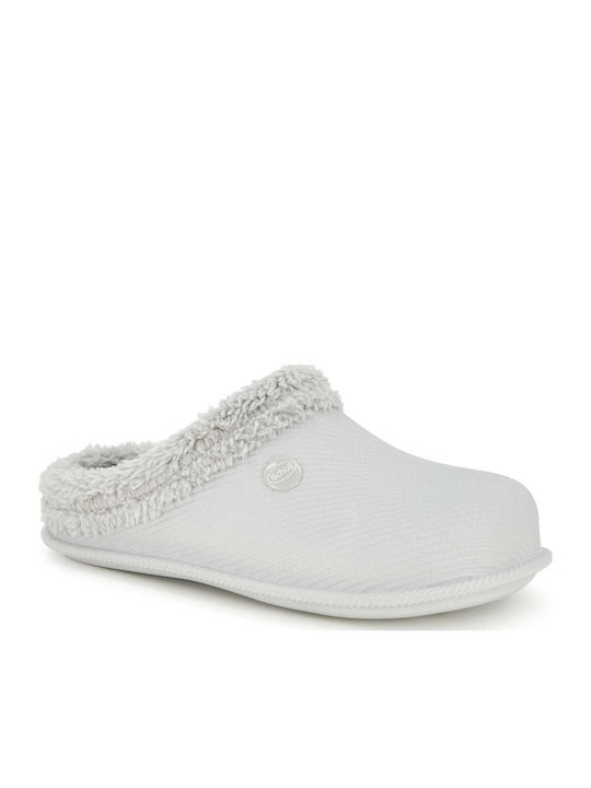 Neeva Winter Women's Slippers with Fur Gray