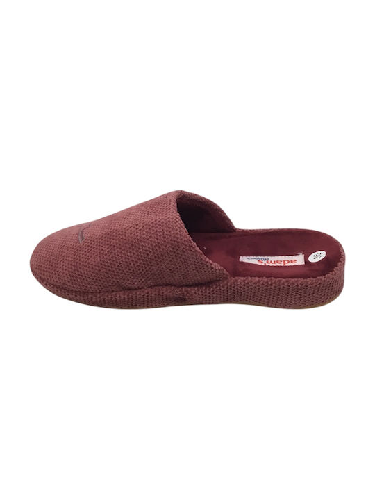 Adam's Shoes Anatomical Women's Slippers in Burgundy color