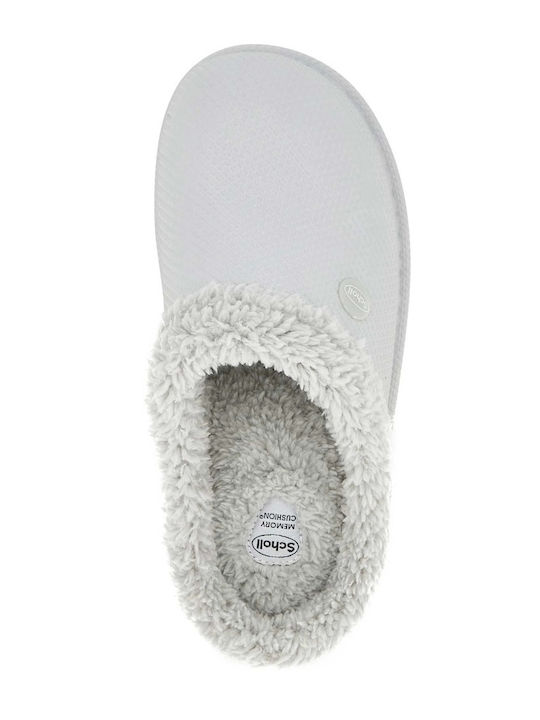 Neeva Winter Women's Slippers with Fur Gray