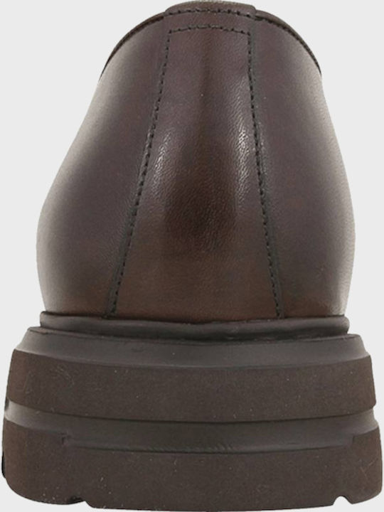 Sangen Leder Herren Freizeitschuhe Braun