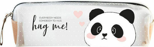 Legami Milano Panda Pencil Case Barrel with 1 Compartment White