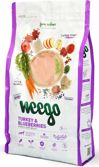 Weego 3kg Dry Food Diet for Senior Dogs with Turkey