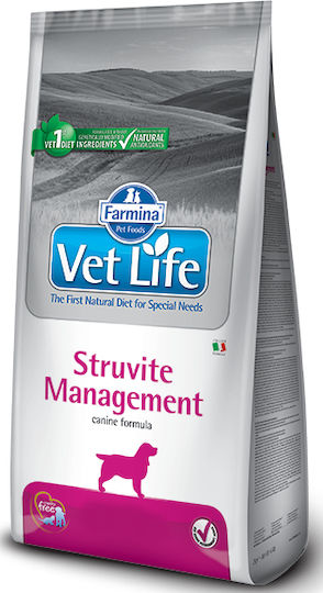 Farmina Vet Life Struvite Management 2kg Trockenfutter Diät für erwachsene Hunde mit Huhn, Kartoffeln und Reis