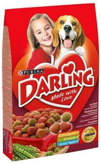 Purina Darling Beef & Vegetables 10kg Dry Food for Dogs Gluten-Free with Meat and Vegetables